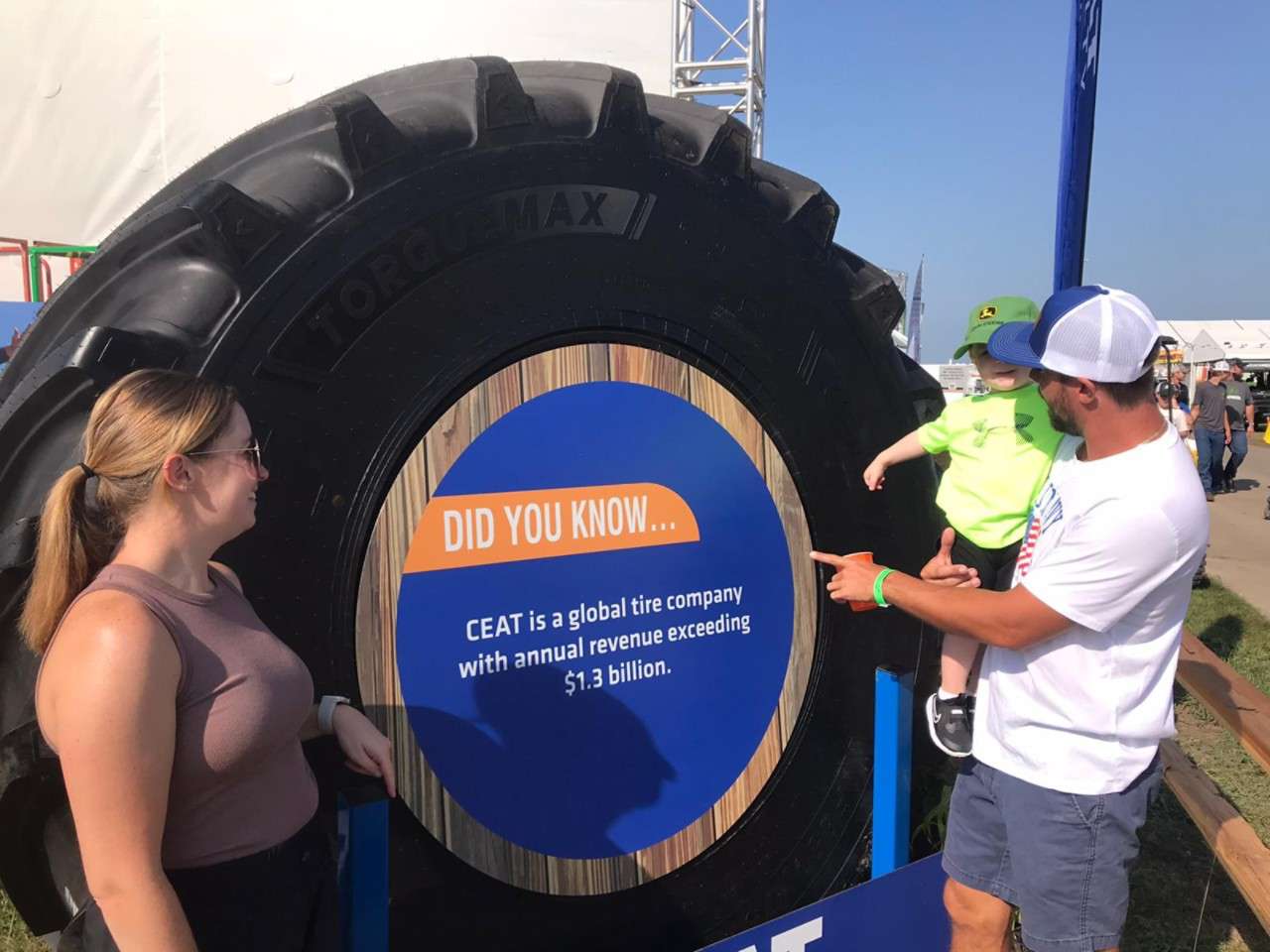 Family with tire trivia at FPS 2024